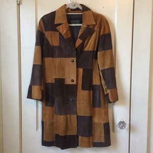 Funky suede patchwork jacket!